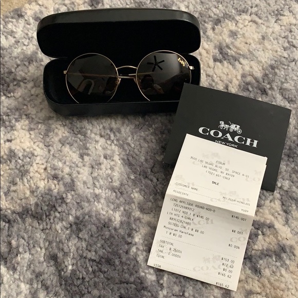 coach round sunglasses